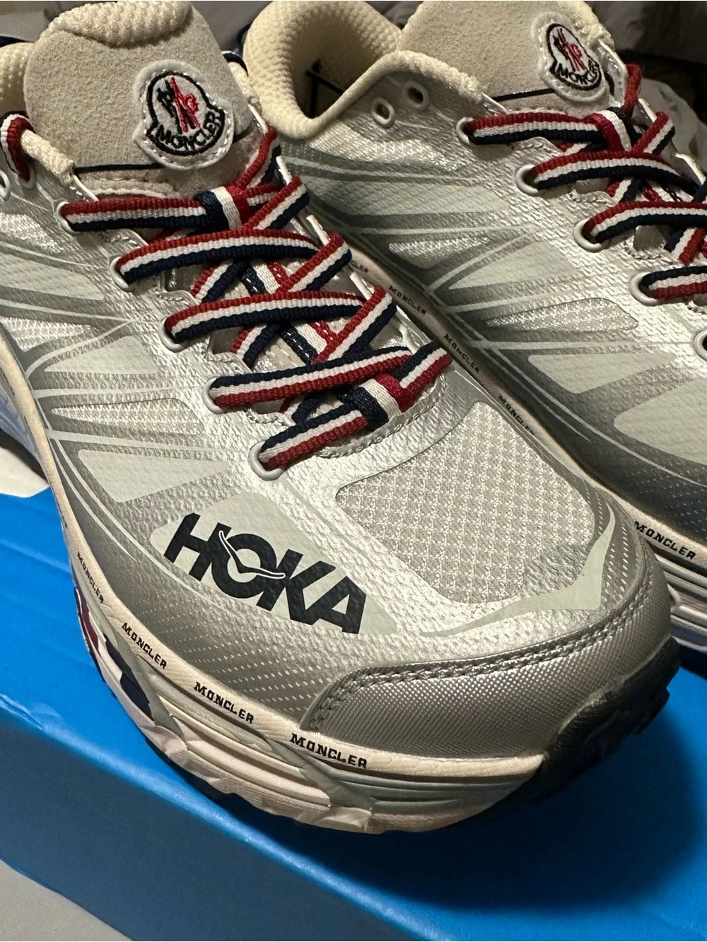 HOKA Moncler x Mafate Speed 2 'Nimbus Cloud Harbor Mist - Picture 1 of 13